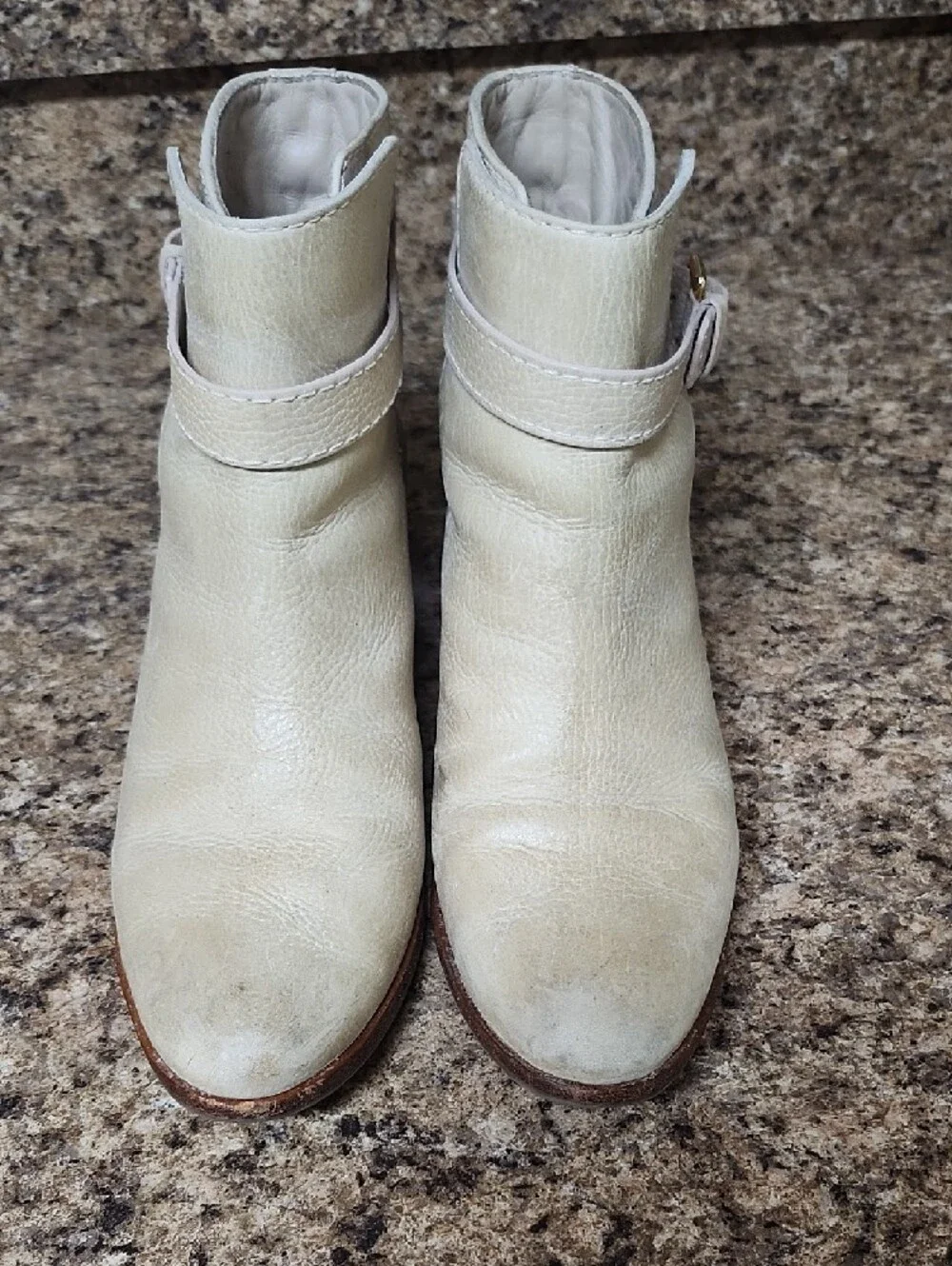 Kate Spade Tan Leather Ankle Boots